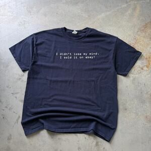 Vintage Y2K Funny Obscure eBay Grunge Alt Word Tee Graphic T-shirt Size XL